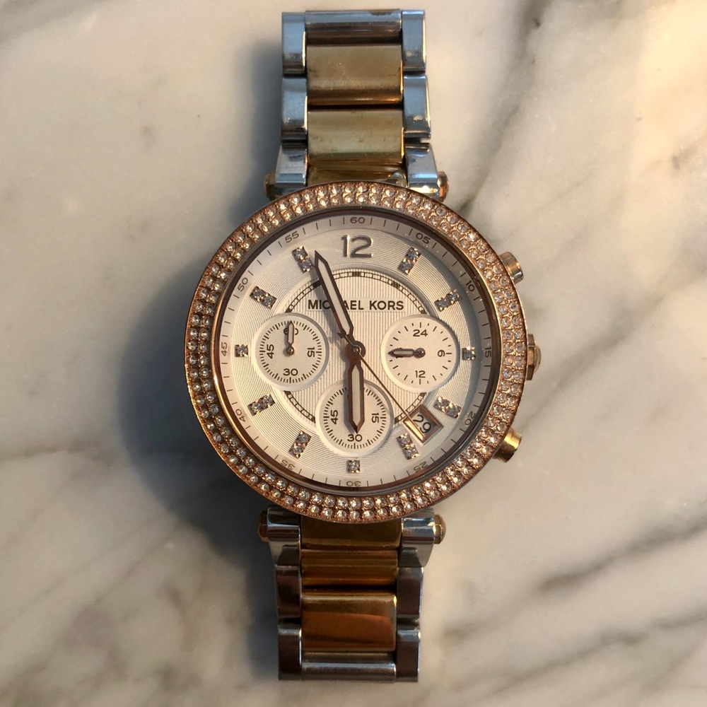 Michael Kors Two Tone Ritz Watch MK5820